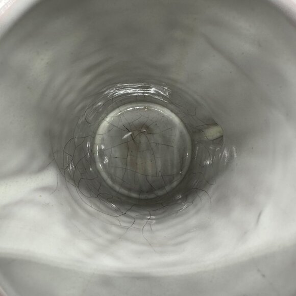 Vintage Frankoma Pottery Creamer Pitcher  7J Aztec Mayan White Serving Tableware - Picture 10 of 11